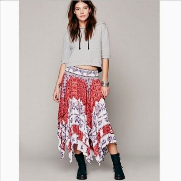 Free People Fly Away Asymmetrical Dress Skirt - Picture 9 of 9